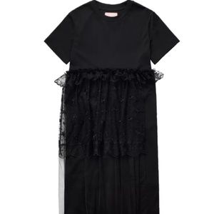 Simone Rocha x H&M Tulle-Detail T-Shirt Dress